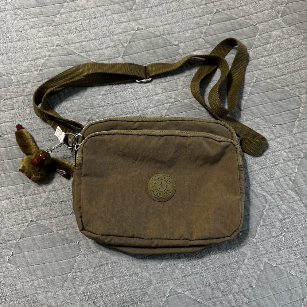 Kipling Crossbody Bag Olive Green